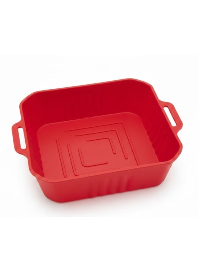 AIR FRYER SILICONE BOWL BASKET LINERS REUSABLE NON STICK HEAT RESISTANT FOOD SAFE 20 INCH - Image 1